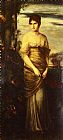 Portrait Canvas Paintings - Portrait of a Lady with a Mandolin